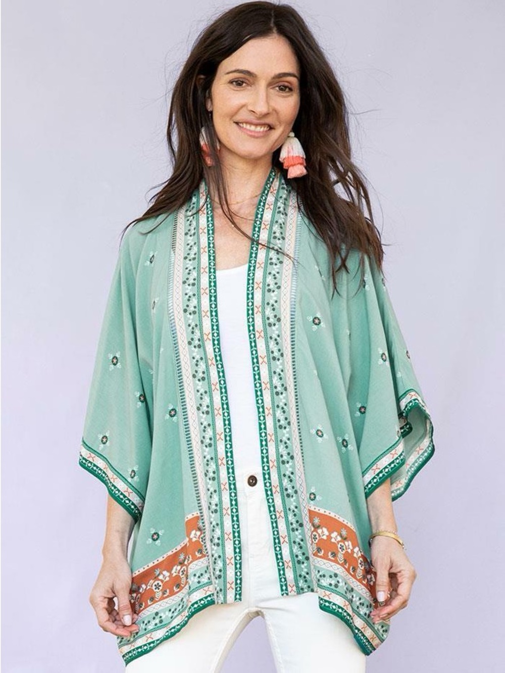 Matilda Jane Dream Chasers Days Like This Light Green Embroidered Kimono